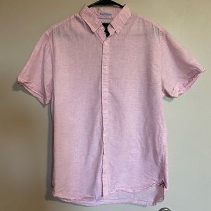Denim and Flower pink button up tshirt